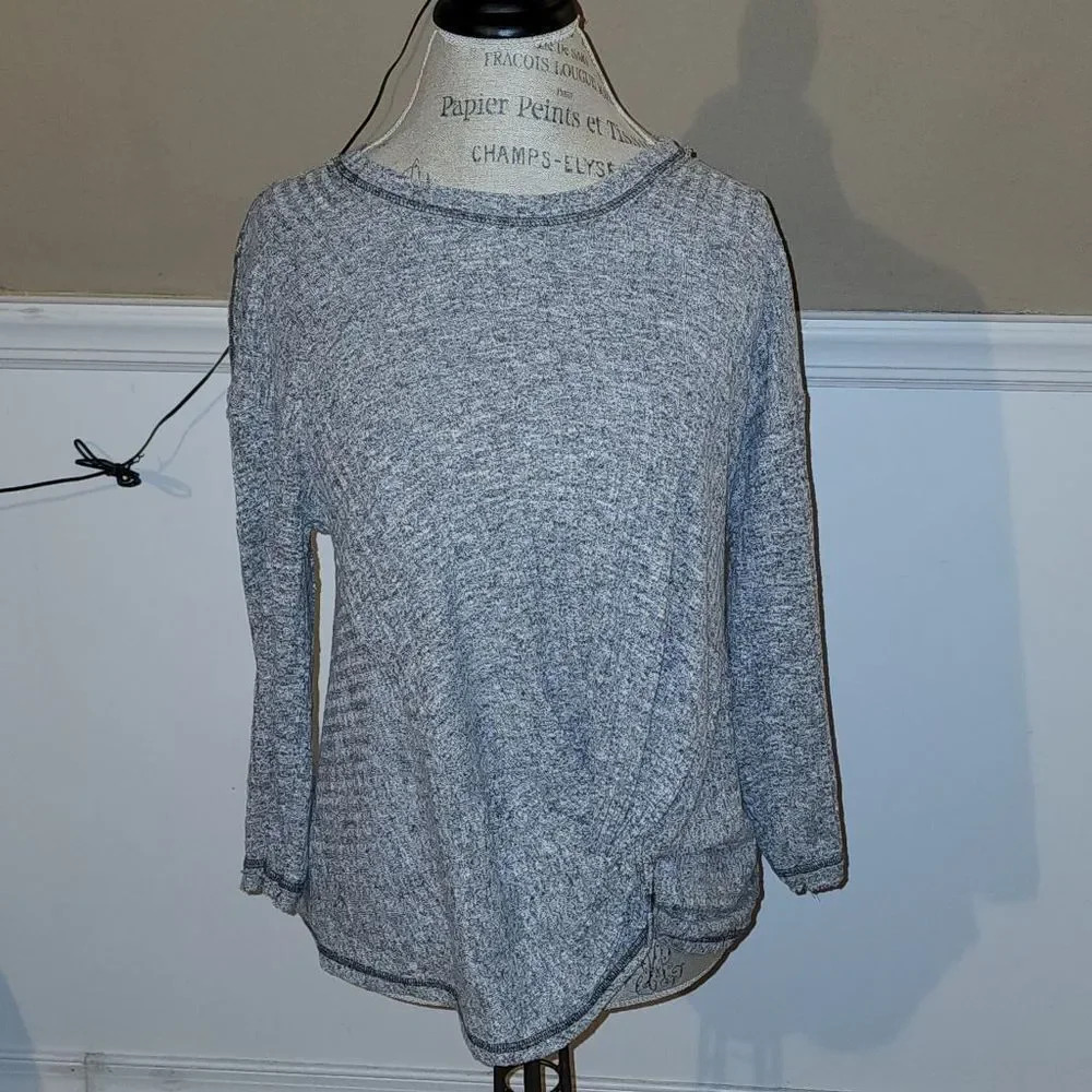 Anthropologie Womens Gray Cinched Sweater Small‎